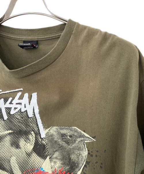 stussy（ステューシー）stussy (ステューシー) 半袖カットソー カーキ サイズ:Mの古着・服飾アイテム