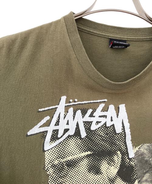 stussy（ステューシー）stussy (ステューシー) 半袖カットソー カーキ サイズ:Mの古着・服飾アイテム