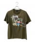 stussy（ステューシー）の古着「半袖カットソー」｜カーキ