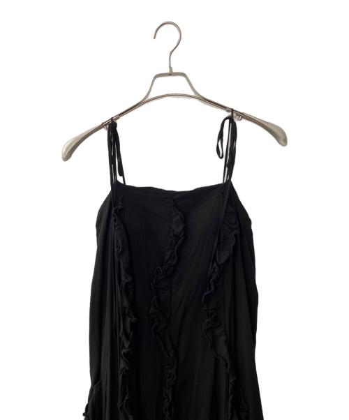 Sea Room lynn（シールームリン）Sea Room lynn (シールームリン) ノースリーブワンピース　Flare finキャミワンピース ブラック サイズ:Sの古着・服飾アイテム