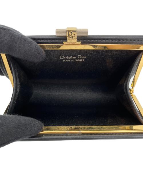 Christian Dior（クリスチャン ディオール）Christian Dior (クリスチャン ディオール) がま口ポーチ ブラックの古着・服飾アイテム
