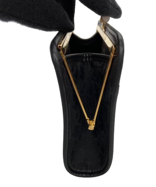 Christian Dior（クリスチャン ディオール）Christian Dior (クリスチャン ディオール) がま口ポーチ ブラックの古着・服飾アイテム