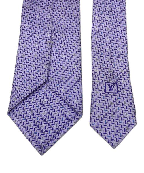 LOUIS VUITTON（ルイ ヴィトン）LOUIS VUITTON (ルイ ヴィトン) ネクタイ パープル×ホワイト サイズ:　の古着・服飾アイテム