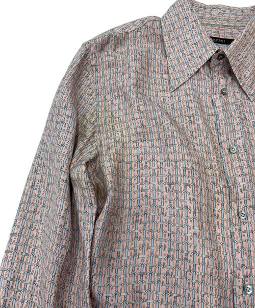 GUCCI（グッチ）GUCCI (グッチ) 長袖シャツ ピンク サイズ:40の古着・服飾アイテム