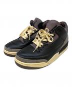 NIKEナイキ）の古着「スニーカー WMNS AIR JORDAN 3 RETRO OG SP」｜ブラック×グレー