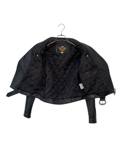 HARLEY-DAVIDSON（ハーレーダビッドソン）HARLEY-DAVIDSON (ハーレーダビッドソン) ダブルライダースジャケット ブラック サイズ:Sの古着・服飾アイテム
