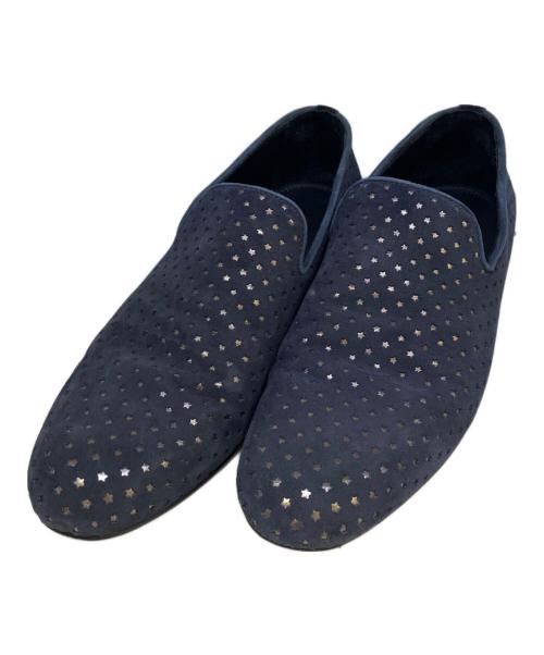 JIMMY CHOO（ジミーチュウ）JIMMY CHOO (ジミーチュウ) ローファー ネイビー サイズ:42　1/2の古着・服飾アイテム