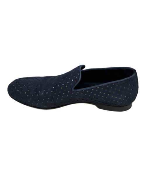 JIMMY CHOO（ジミーチュウ）JIMMY CHOO (ジミーチュウ) ローファー ネイビー サイズ:42　1/2の古着・服飾アイテム