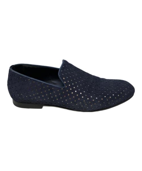 JIMMY CHOO（ジミーチュウ）JIMMY CHOO (ジミーチュウ) ローファー ネイビー サイズ:42　1/2の古着・服飾アイテム
