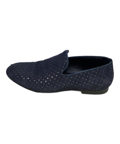 JIMMY CHOO（ジミーチュウ）JIMMY CHOO (ジミーチュウ) ローファー ネイビー サイズ:42　1/2の古着・服飾アイテム