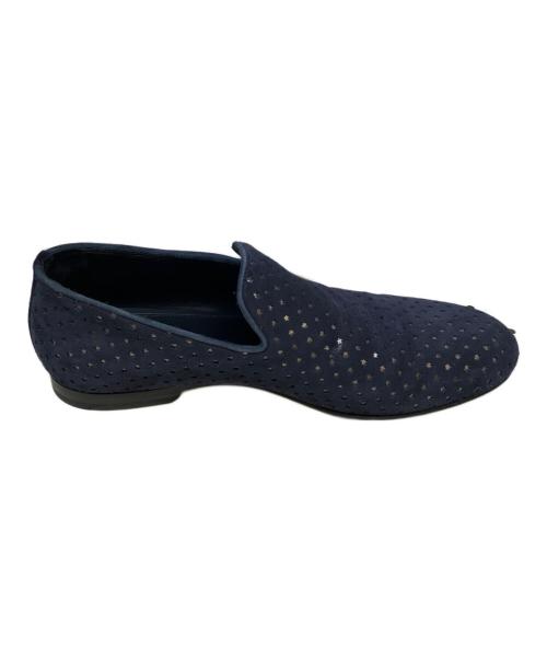JIMMY CHOO（ジミーチュウ）JIMMY CHOO (ジミーチュウ) ローファー ネイビー サイズ:42　1/2の古着・服飾アイテム