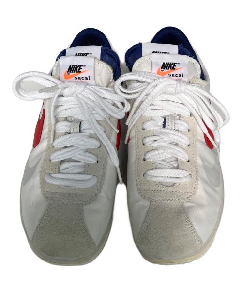 NIKE（ナイキ）NIKE (ナイキ) sacai (サカイ) スニーカ　ZOOM CORTEZ SP ホワイト×レッド サイズ:27.5の古着・服飾アイテム