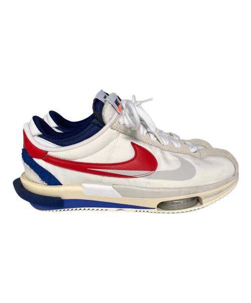 NIKE（ナイキ）NIKE (ナイキ) sacai (サカイ) スニーカ　ZOOM CORTEZ SP ホワイト×レッド サイズ:27.5の古着・服飾アイテム
