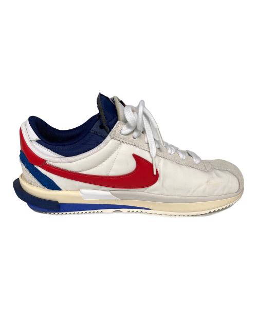 NIKE（ナイキ）NIKE (ナイキ) sacai (サカイ) スニーカ　ZOOM CORTEZ SP ホワイト×レッド サイズ:27.5の古着・服飾アイテム