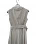 中古・古着 HER LIP TO (ハーリップトゥ) Classic Oxford Belted Dress ライトグレー サイズ:M：7000円