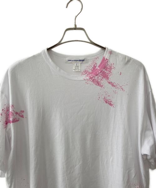 COMME des GARCONS SHIRT（コムデギャルソンシャツ）COMME des GARCONS SHIRT (コムデギャルソンシャツ) 半袖カットソー ホワイト サイズ:Sの古着・服飾アイテム