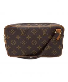 LOUIS VUITTON（ルイ ヴィトン）の古着「ショルダーポーチ　マルリーバンドリエール」｜ブラウン