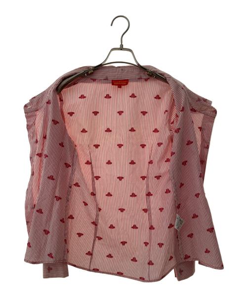Vivienne Westwood RED LABEL（ヴィヴィアンウエストウッドレッドレーベル）Vivienne Westwood RED LABEL (ヴィヴィアンウエストウッドレッドレーベル) 長袖ブラウス レッド サイズ:1の古着・服飾アイテム