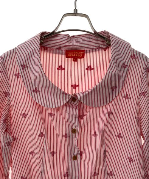 Vivienne Westwood RED LABEL（ヴィヴィアンウエストウッドレッドレーベル）Vivienne Westwood RED LABEL (ヴィヴィアンウエストウッドレッドレーベル) 長袖ブラウス レッド サイズ:1の古着・服飾アイテム