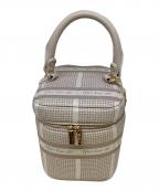 HER LIP TOハーリップトゥ）の古着「HLT Jacquard Vanity Bag」｜ベージュ
