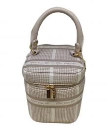 HER LIP TO（ハーリップトゥ）の古着「HLT Jacquard Vanity Bag」｜ベージュ