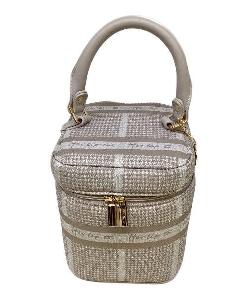 HER LIP TO（ハーリップトゥ）Her lip to (ハーリップトゥ) HLT Jacquard Vanity Bag ベージュの古着・服飾アイテム
