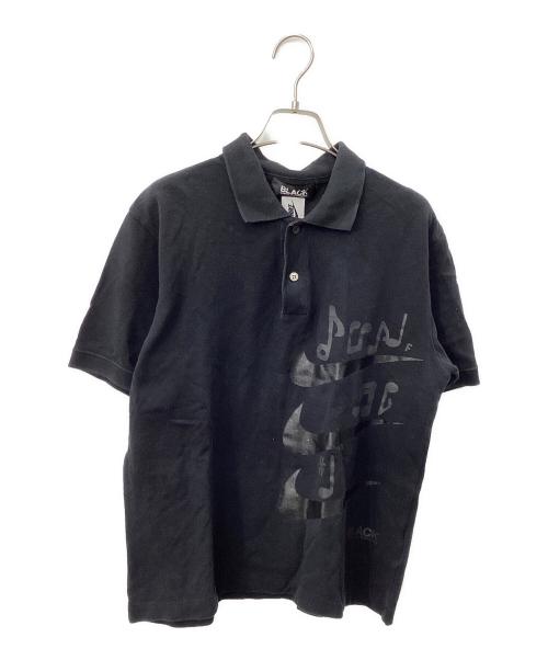 NIKE（ナイキ）NIKE (ナイキ) COMME des GARCONS (コムデギャルソン) ポロシャツ ブラック サイズ:Lの古着・服飾アイテム