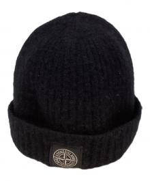 STONE ISLAND（ストーンアイランド）の古着「ニット帽」｜ブラック