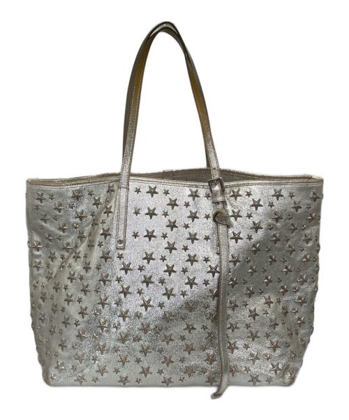 JIMMY CHOO（ジミーチュウ）JIMMY CHOO (ジミーチュウ) トートバッグ シルバーの古着・服飾アイテム