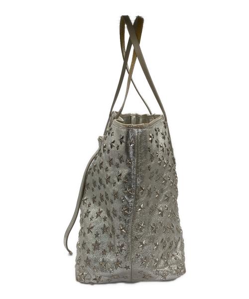 JIMMY CHOO（ジミーチュウ）JIMMY CHOO (ジミーチュウ) トートバッグ シルバーの古着・服飾アイテム