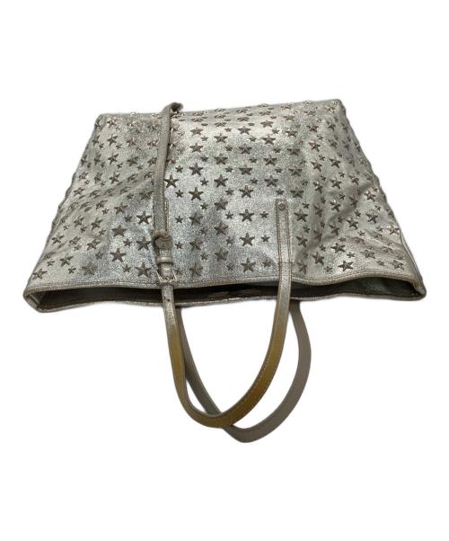 JIMMY CHOO（ジミーチュウ）JIMMY CHOO (ジミーチュウ) トートバッグ シルバーの古着・服飾アイテム