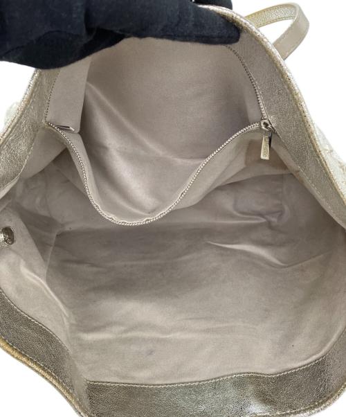 JIMMY CHOO（ジミーチュウ）JIMMY CHOO (ジミーチュウ) トートバッグ シルバーの古着・服飾アイテム