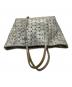 中古・古着 JIMMY CHOO (ジミーチュウ) トートバッグ シルバー：7000円