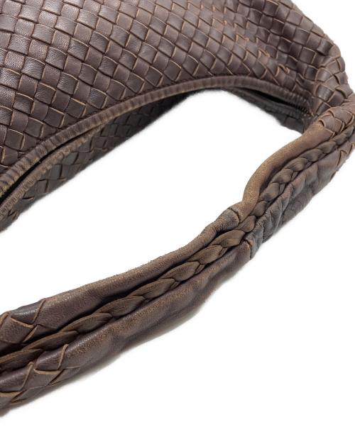 BOTTEGA VENETA（ボッテガベネタ）BOTTEGA VENETA (ボッテガベネタ) ホーボーワンショルダーバッグ ブラウンの古着・服飾アイテム
