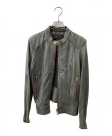 DIESEL（ディーゼル）の古着「レザージャケット」｜グレー