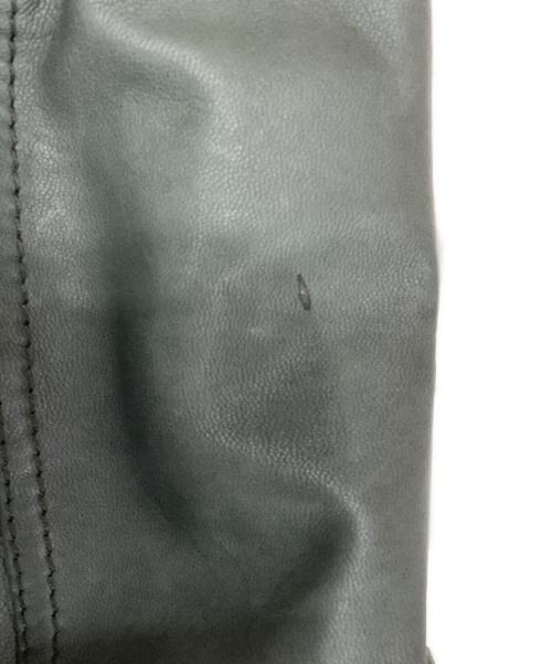 DIESEL（ディーゼル）DIESEL (ディーゼル) レザージャケット グレー サイズ:Sの古着・服飾アイテム