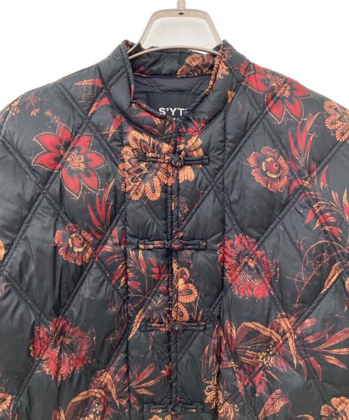 s'yte（サイト）s'yte (サイト) TAION (タイオン) DAHLIA CAMOUFLAGE QUILTED DOWN CHINA JACKET ブラック サイズ:2の古着・服飾アイテム