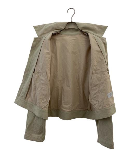 URU（ウル）URU (ウル) COTTON JACQUARD TRUCKER JACKET 黄緑 サイズ:1の古着・服飾アイテム