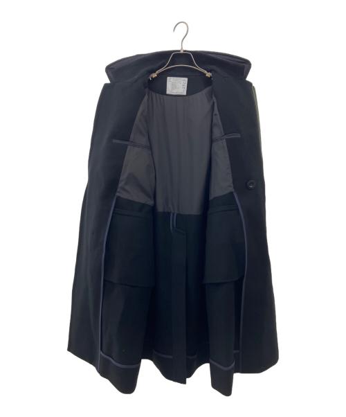 sacai（サカイ）sacai (サカイ) Nylon Twill Mix Coat ブラック サイズ:1の古着・服飾アイテム
