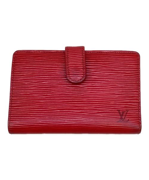 LOUIS VUITTON（ルイ ヴィトン）LOUIS VUITTON (ルイ ヴィトン) 2つ折り財布　ポルト モネ・ビエ ヴィエノワ レッドの古着・服飾アイテム