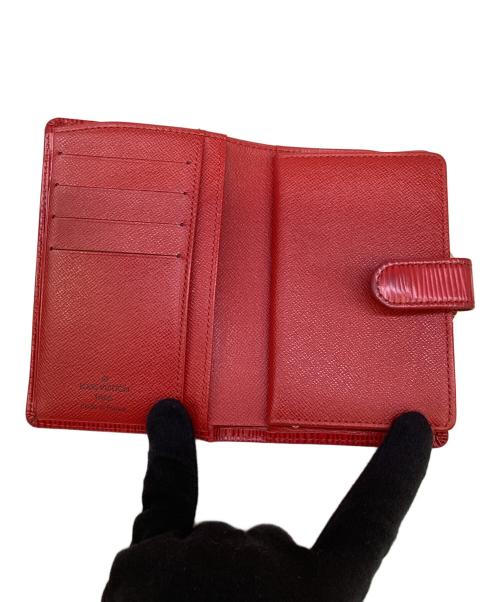 LOUIS VUITTON（ルイ ヴィトン）LOUIS VUITTON (ルイ ヴィトン) 2つ折り財布　ポルト モネ・ビエ ヴィエノワ レッドの古着・服飾アイテム