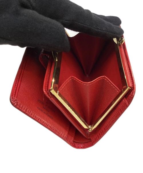 LOUIS VUITTON（ルイ ヴィトン）LOUIS VUITTON (ルイ ヴィトン) 2つ折り財布　ポルト モネ・ビエ ヴィエノワ レッドの古着・服飾アイテム