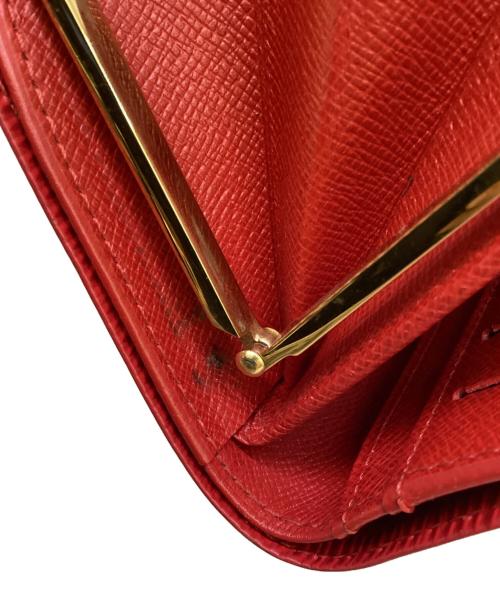 LOUIS VUITTON（ルイ ヴィトン）LOUIS VUITTON (ルイ ヴィトン) 2つ折り財布　ポルト モネ・ビエ ヴィエノワ レッドの古着・服飾アイテム
