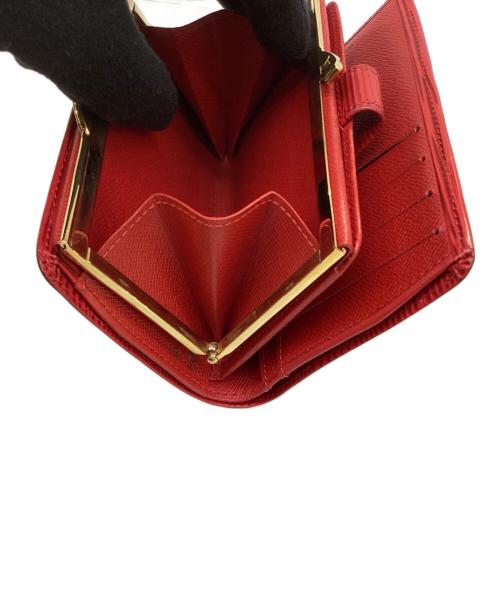 LOUIS VUITTON（ルイ ヴィトン）LOUIS VUITTON (ルイ ヴィトン) 2つ折り財布　ポルト モネ・ビエ ヴィエノワ レッドの古着・服飾アイテム