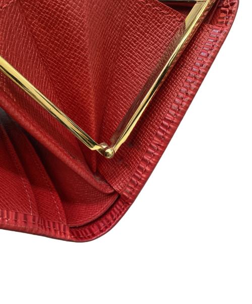 LOUIS VUITTON（ルイ ヴィトン）LOUIS VUITTON (ルイ ヴィトン) 2つ折り財布　ポルト モネ・ビエ ヴィエノワ レッドの古着・服飾アイテム