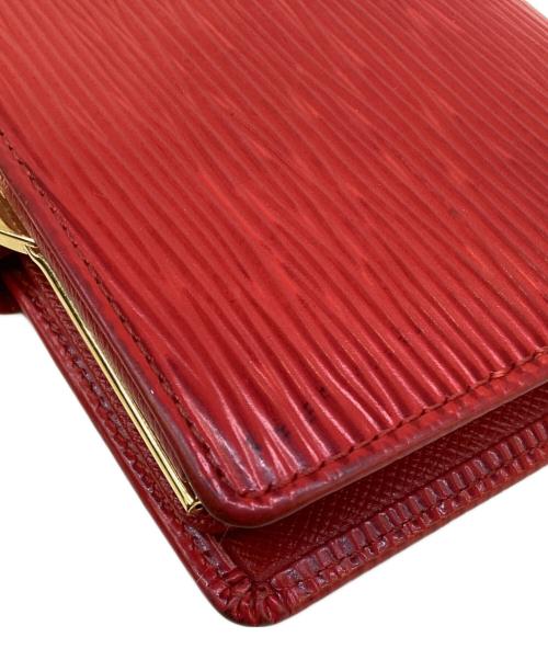 LOUIS VUITTON（ルイ ヴィトン）LOUIS VUITTON (ルイ ヴィトン) 2つ折り財布　ポルト モネ・ビエ ヴィエノワ レッドの古着・服飾アイテム