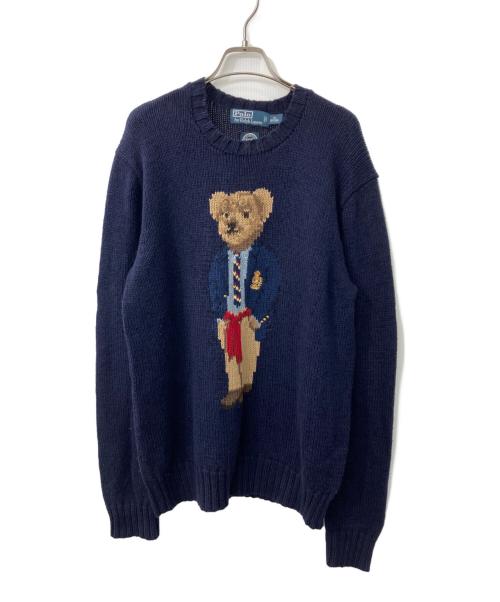 POLO RALPH LAUREN（ポロ・ラルフローレン）POLO RALPH LAUREN (ポロ・ラルフローレン) ポロベアニット ネイビー サイズ:XSの古着・服飾アイテム