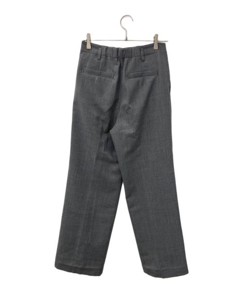 Spick and Span（スピック＆スパン）Spick and Span (スピック＆スパン) ダブルクロスツータックパンツ グレー サイズ:40の古着・服飾アイテム