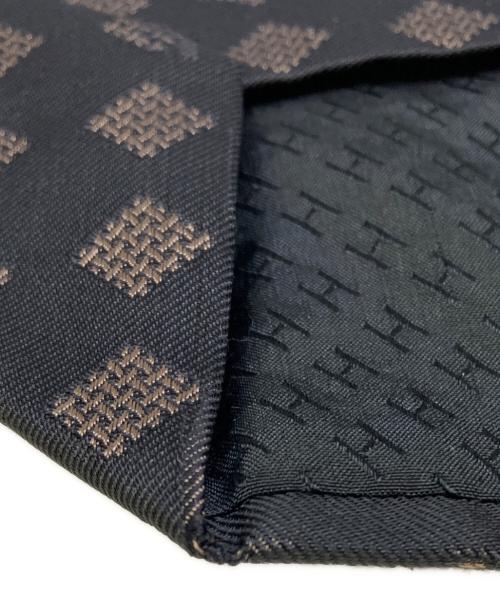 HERMES（エルメス）HERMES (エルメス) ネクタイ ブラウン×ブラック サイズ:　の古着・服飾アイテム