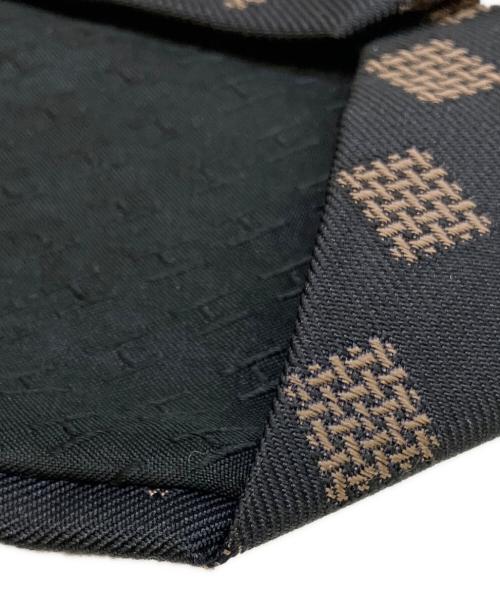 HERMES（エルメス）HERMES (エルメス) ネクタイ ブラウン×ブラック サイズ:　の古着・服飾アイテム